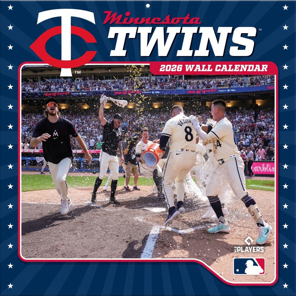MLB Minnesota Twins 2026 Wall Calendar Main Product Image