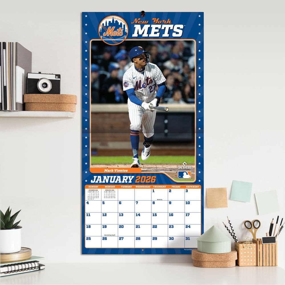 MLB New York Mets 2026 Wall Calendar Fifth Alternate Image