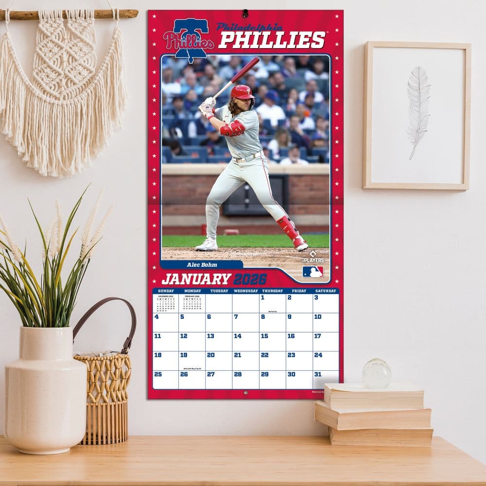 MLB Philadelphia Phillies 2026 Wall Calendar Fifth Alternate Image