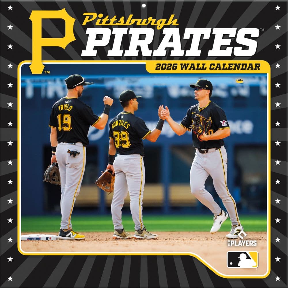 MLB Pittsburgh Pirates 2026 Wall Calendar Main Product Image
