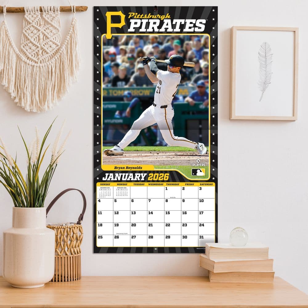 MLB Pittsburgh Pirates 2026 Wall Calendar - Calendars.com