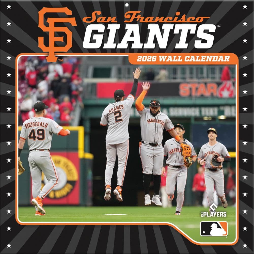 MLB San Francisco Giants 2026 Wall Calendar Main Product Image