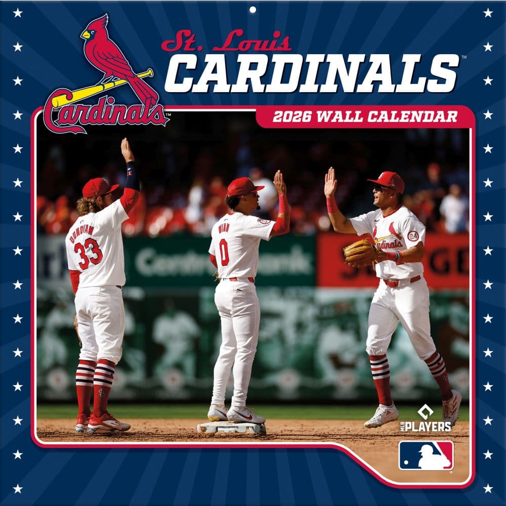 MLB St Louis Cardinals 2026 Wall Calendar Main Product Image