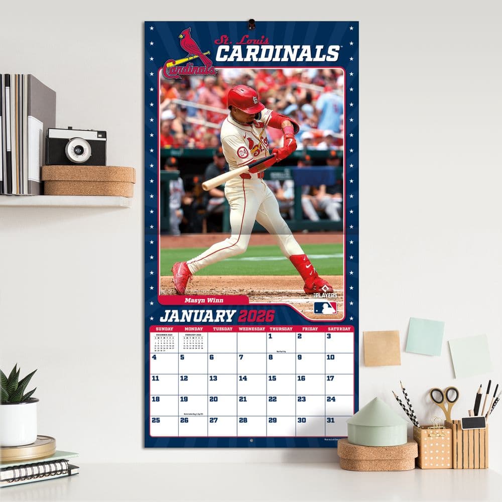 MLB St Louis Cardinals 2026 Wall Calendar Calendars Com ALT5