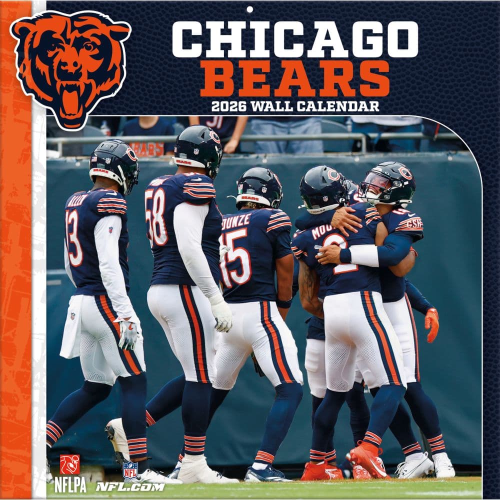 NFL Chicago Bears 2026 Wall Calendar Main Product Image