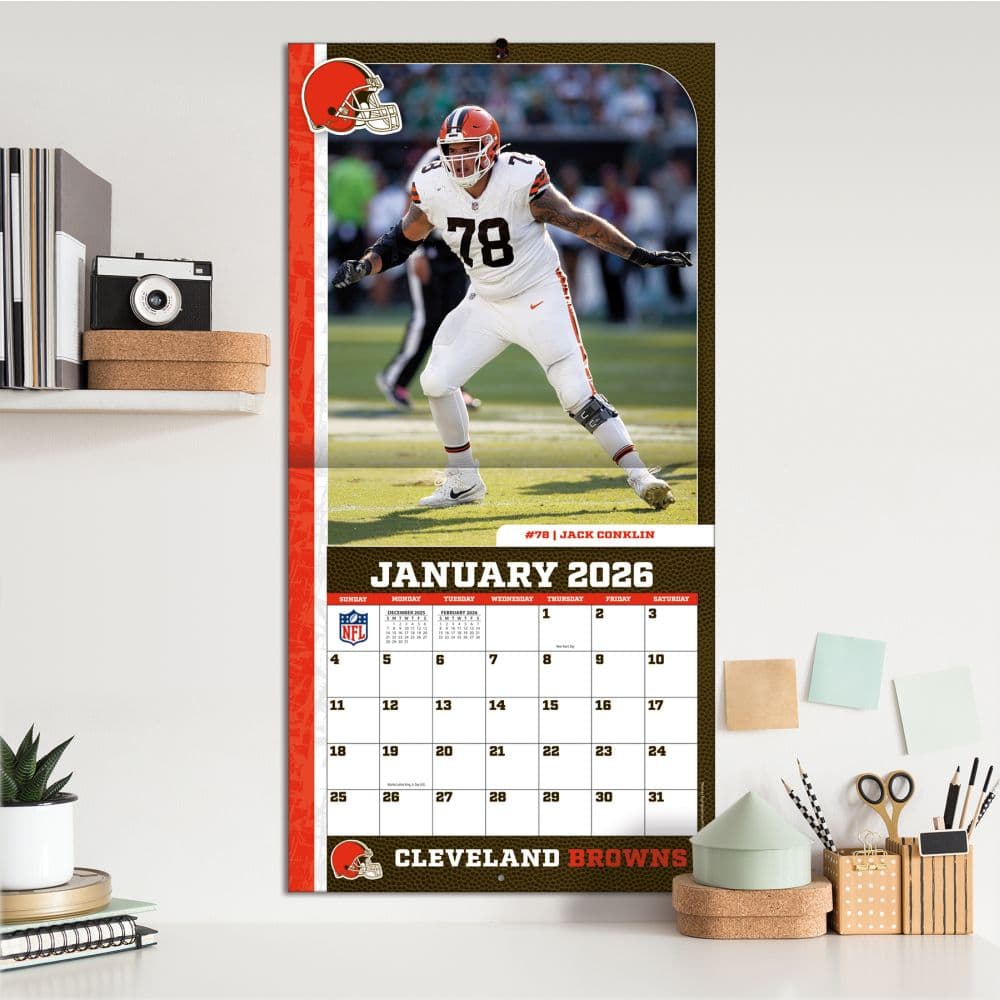 NFL Cleveland Browns 2026 Wall Calendar Fifth Alternate Image