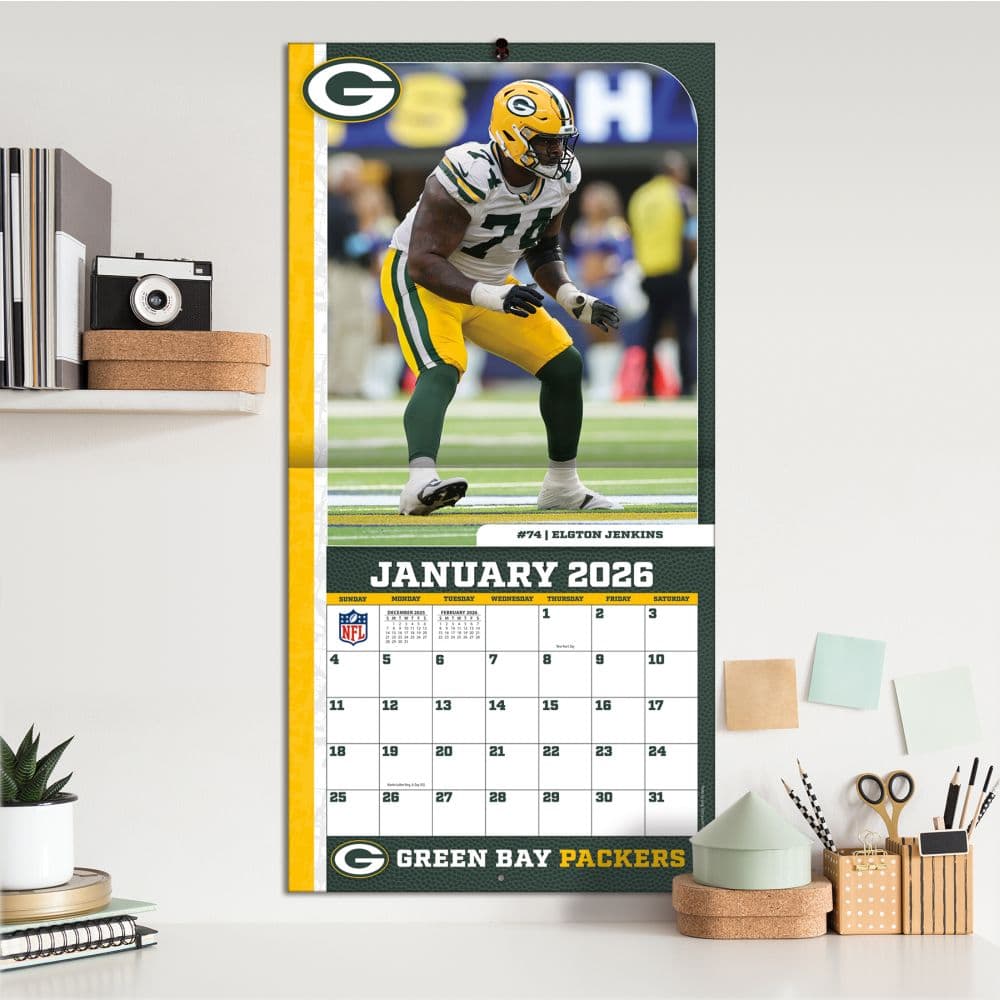NFL Green Bay Packers 2026 Wall Calendar Calendars Com ALT5 