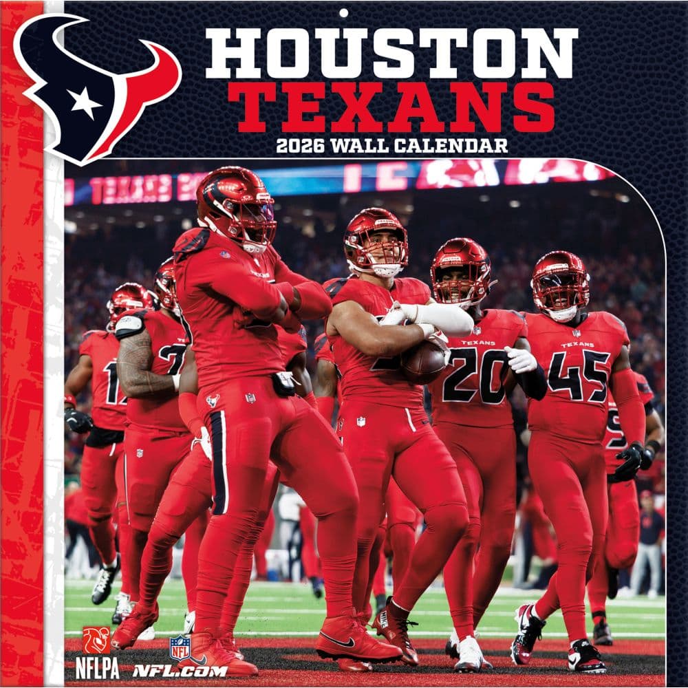 NFL Houston Texans 2026 Wall Calendar Main Product Image