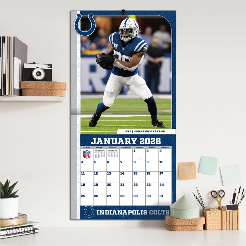 NFL Indianapolis Colts 2026 Wall Calendar Fifth Alternate Image