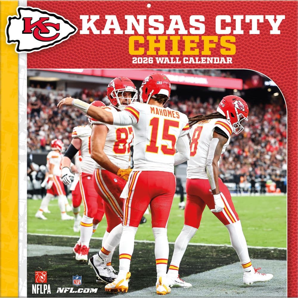 NFL Kansas City Chiefs 2026 Wall Calendar Main Product Image