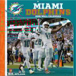 Miami Dolphins 2026 Wall Calendar