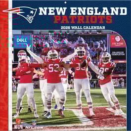 New England Patriots 2026 Wall Calendar