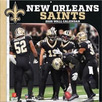image NFL New Orleans Saints 2026 Wall Calendar Main Product Image