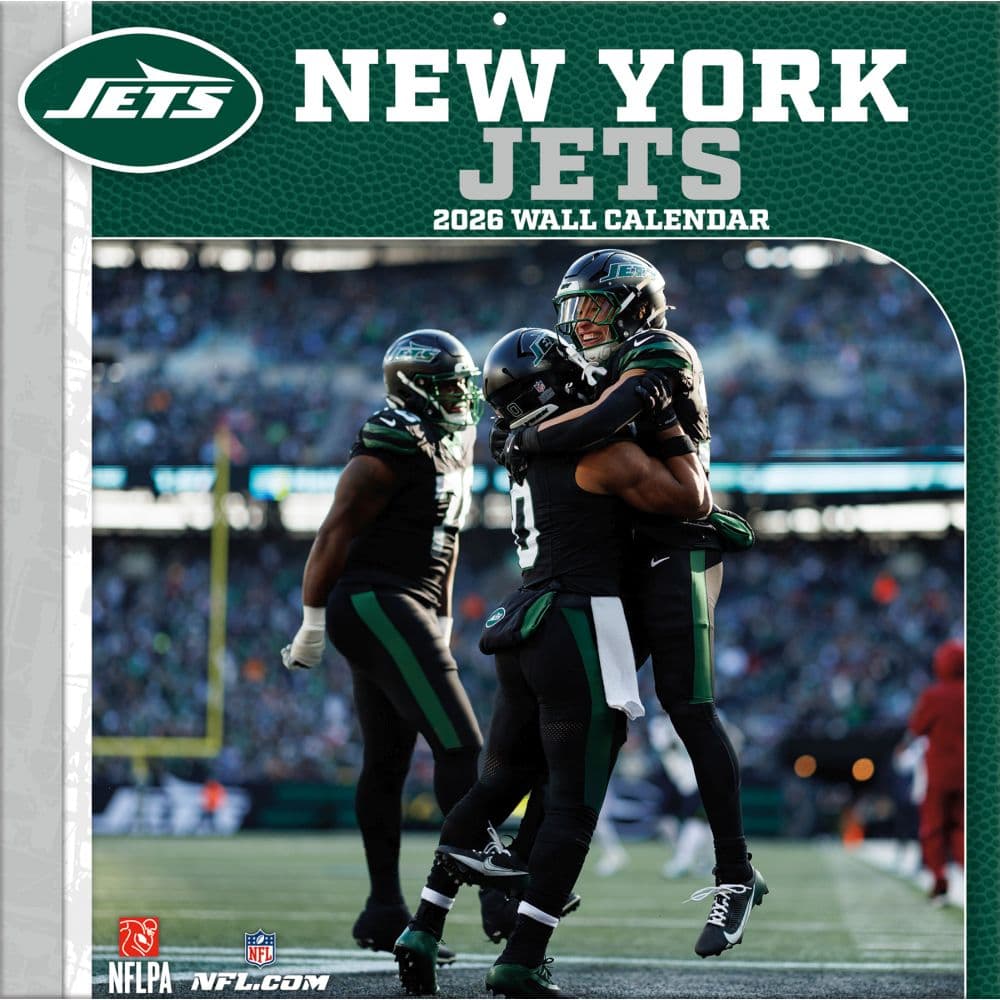 NFL New York Jets 2026 Wall Calendar Main Product Image