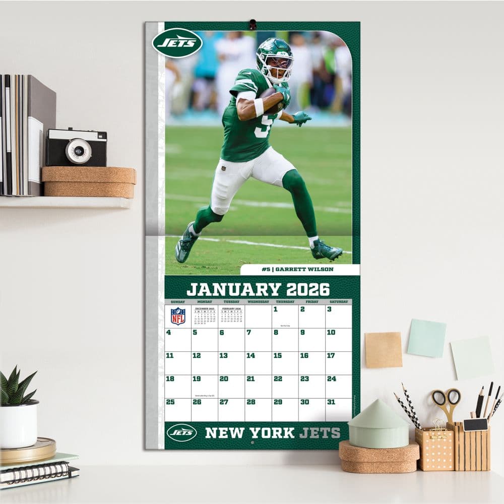 NFL New York Jets 2026 Wall Calendar Fifth Alternate Image