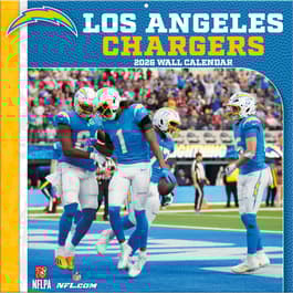 Los Angeles Chargers 2026 Wall Calendar
