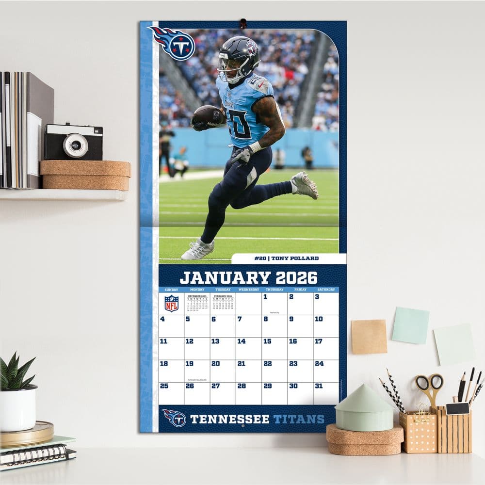 NFL Tennessee Titans 2026 Wall Calendar Fifth Alternate Image