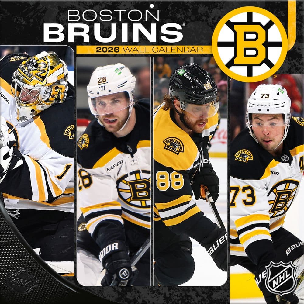 NHL Boston Bruins 2026 Wall Calendar Main Product Image