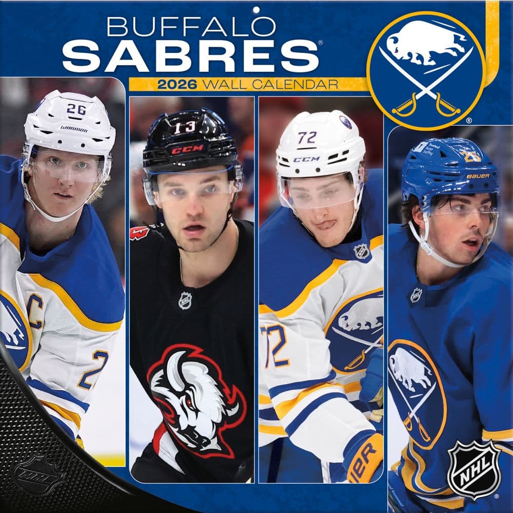 NHL Buffalo Sabres 2026 Wall Calendar Main Product Image