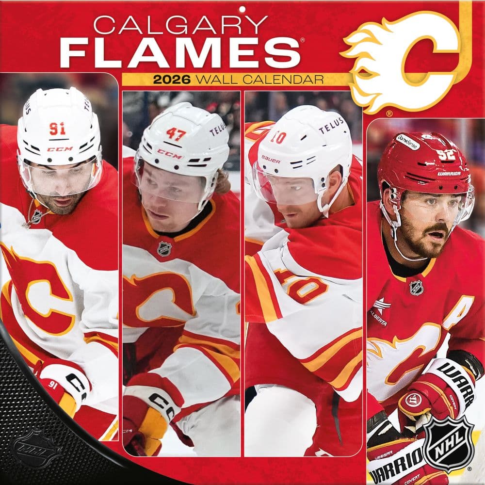 NHL Calgary Flames 2026 Wall Calendar Main Product Image