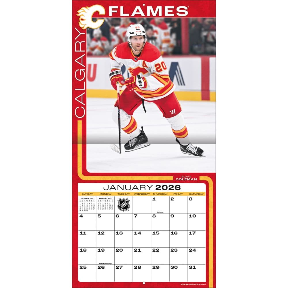 NHL Calgary Flames 2026 Wall Calendar Third Alternate Image