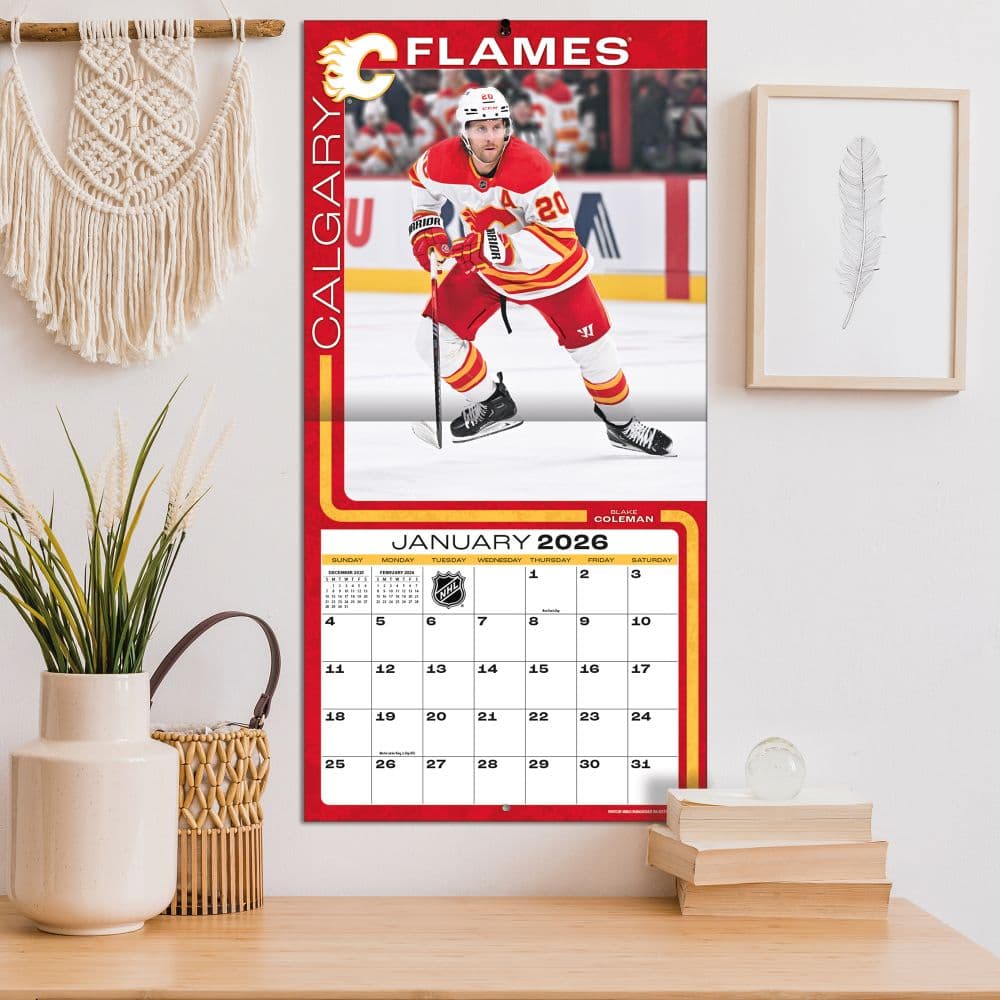 NHL Calgary Flames 2026 Wall Calendar Fifth Alternate Image