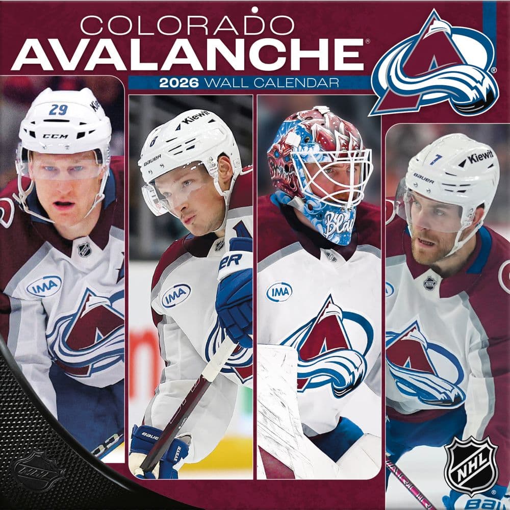NHL Colorado Avalanche 2026 Wall Calendar Main Product Image