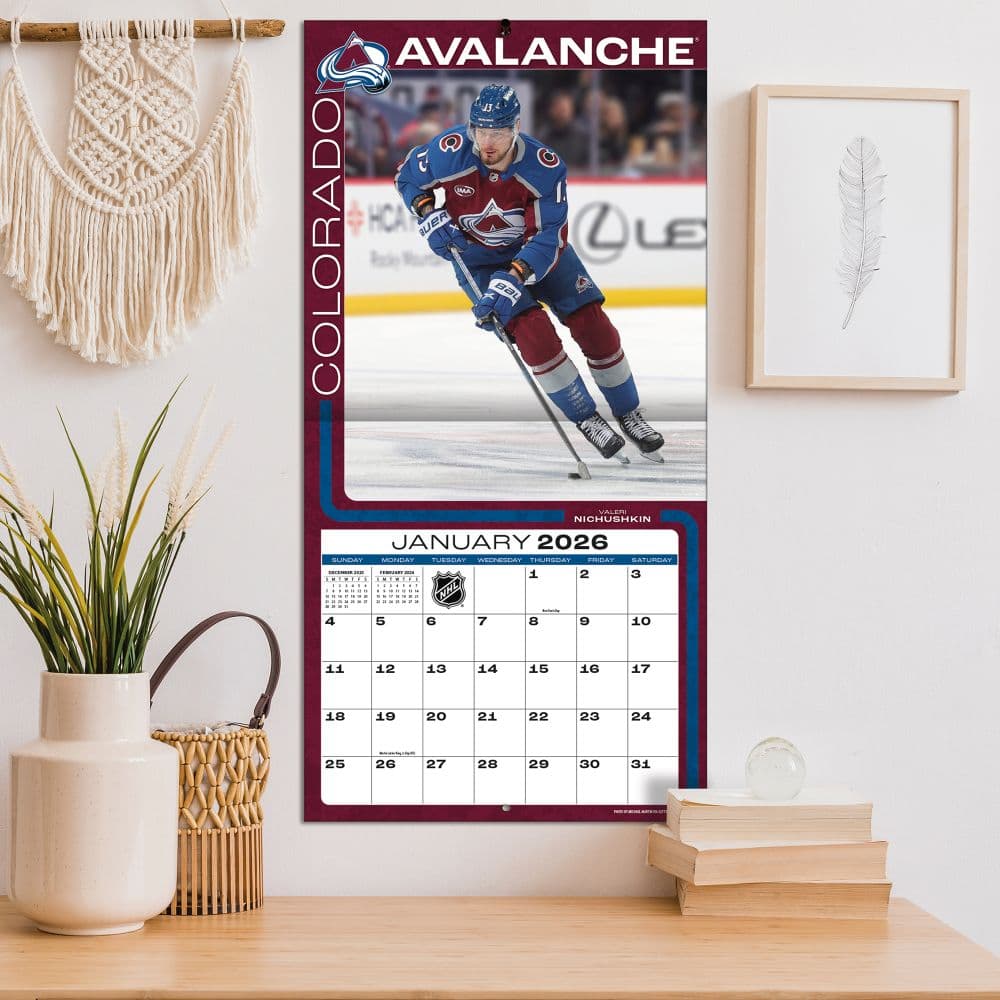 NHL Colorado Avalanche 2026 Wall Calendar Fifth Alternate Image