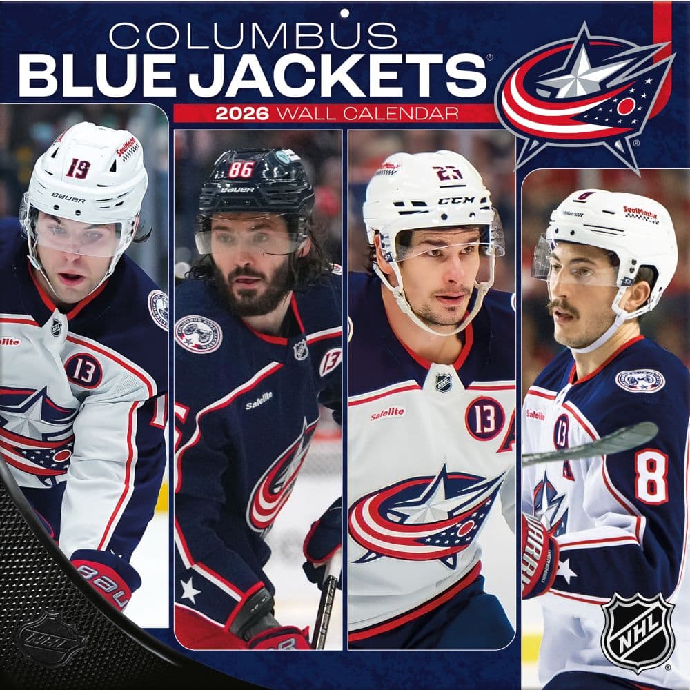 NHL Columbus Blue Jackets 2026 Wall Calendar Main Product Image