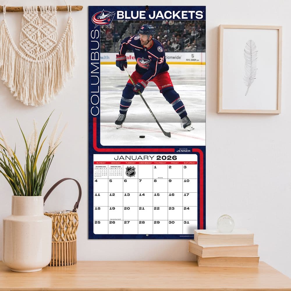 NHL Columbus Blue Jackets 2026 Wall Calendar Fifth Alternate Image