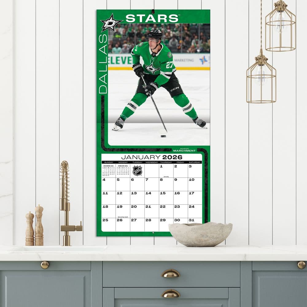 NHL Dallas Stars 2026 Wall Calendar Fifth Alternate Image