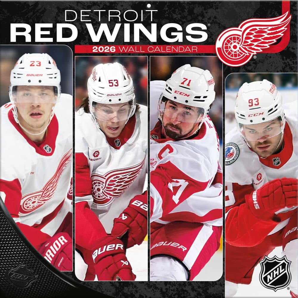 NHL Detroit Red Wings 2026 Wall Calendar Main Product Image