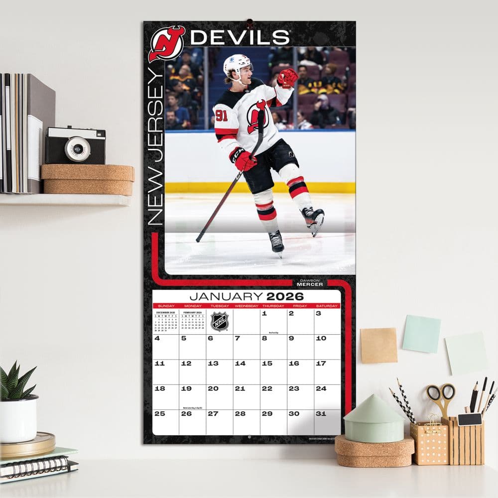 NHL New Jersey Devils 2026 Wall Calendar Fifth Alternate Image
