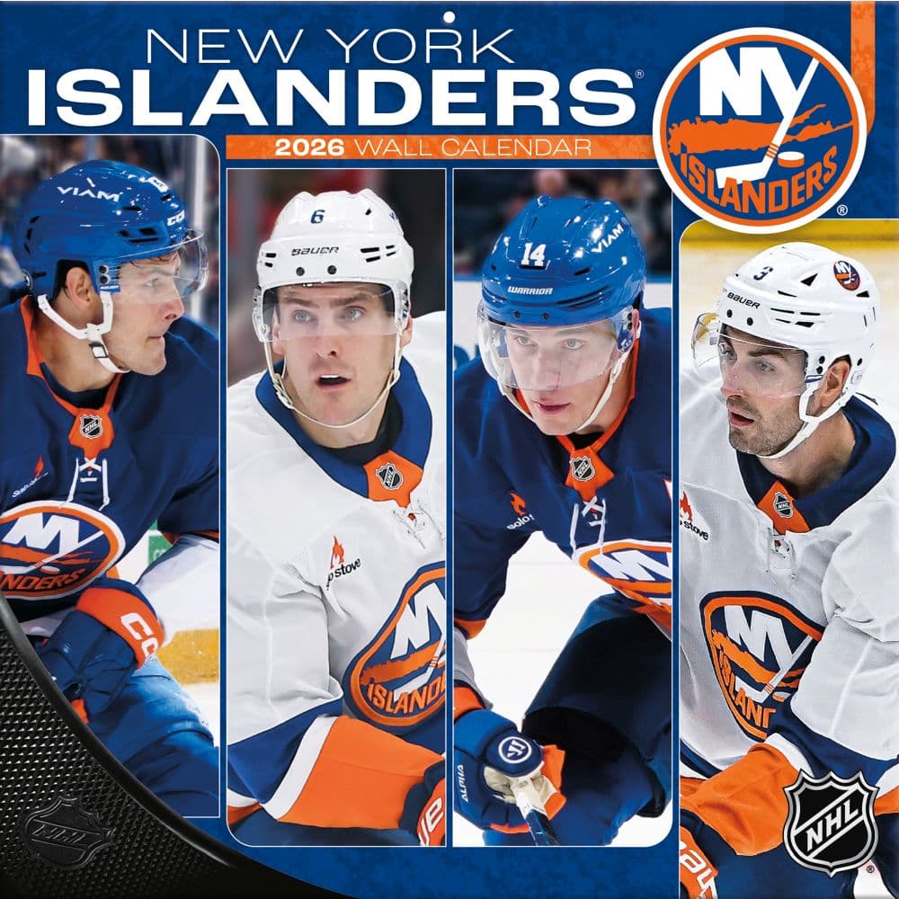 NHL New York Islanders 2026 Wall Calendar Main Product Image