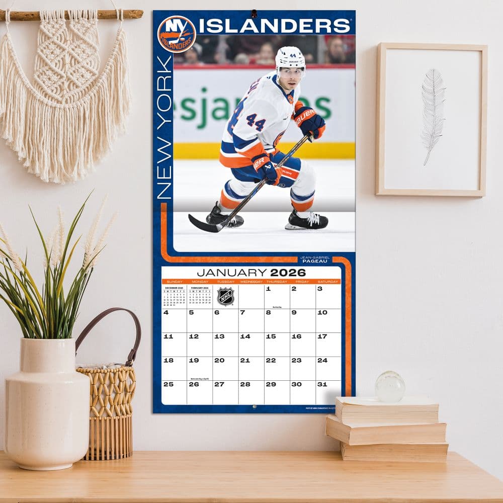 NHL New York Islanders 2026 Wall Calendar Fifth Alternate Image