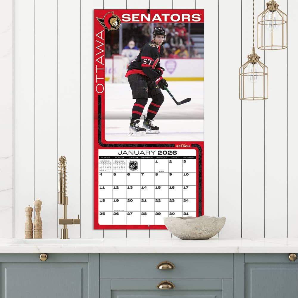 NHL Ottawa Senators 2026 Wall Calendar Fifth Alternate Image