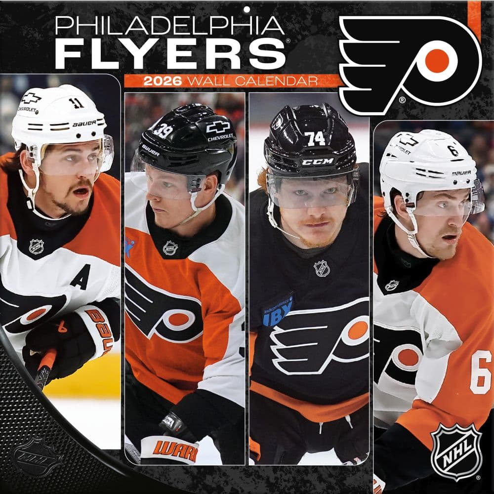 NHL Philadelphia Flyers 2026 Wall Calendar Main Product Image