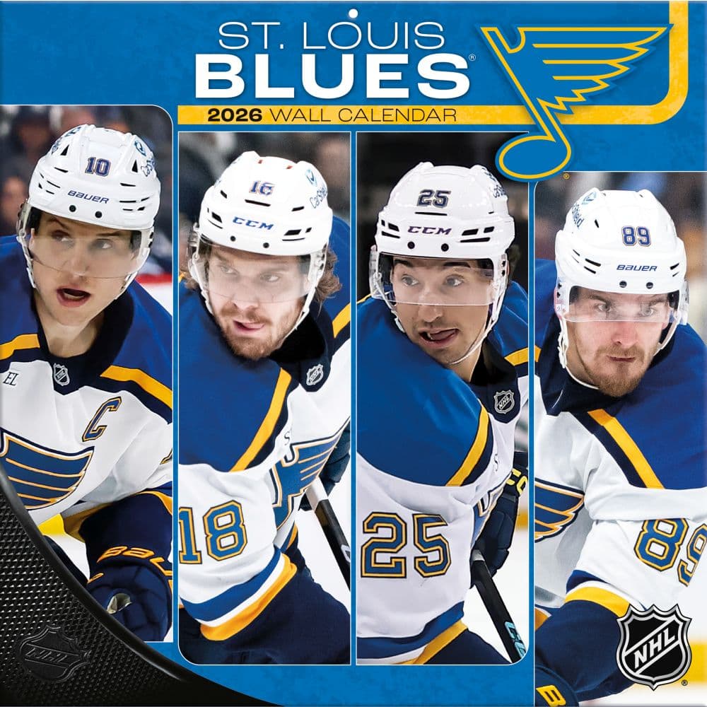 NHL St Louis Blues 2026 Wall Calendar Main Product Image