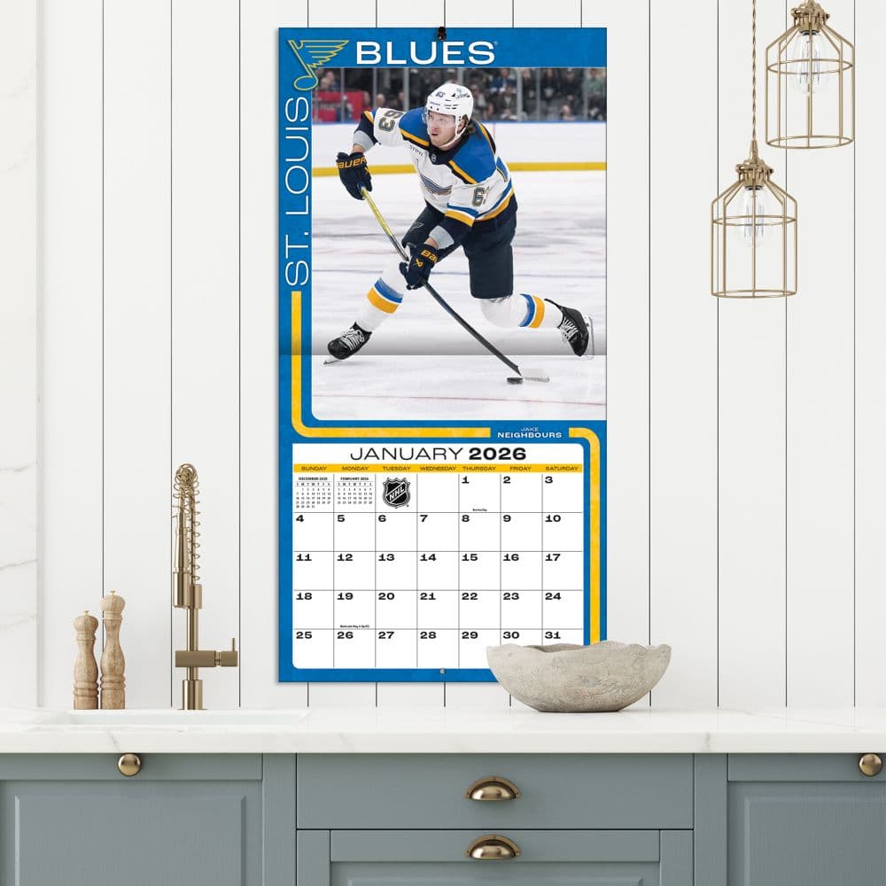 NHL St Louis Blues 2026 Wall Calendar Fifth Alternate Image