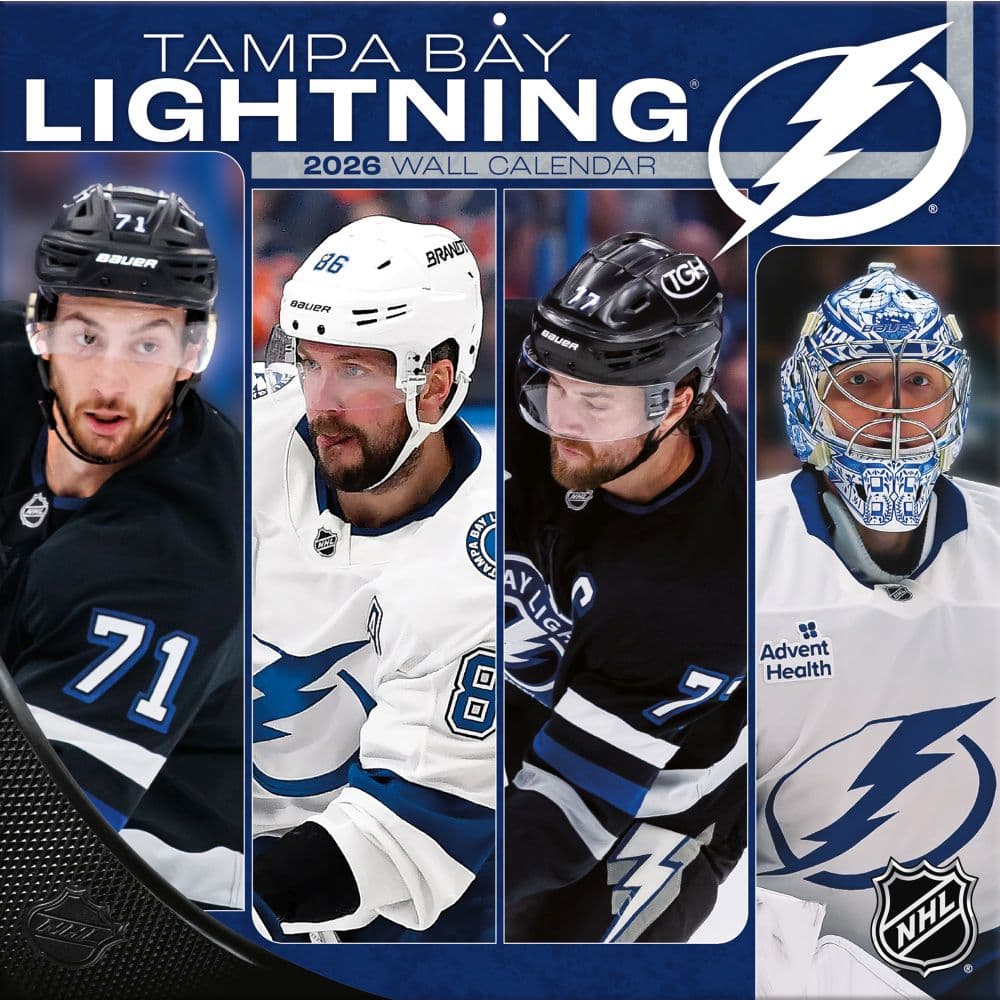NHL Tampa Bay Lightning 2026 Wall Calendar Main Product Image