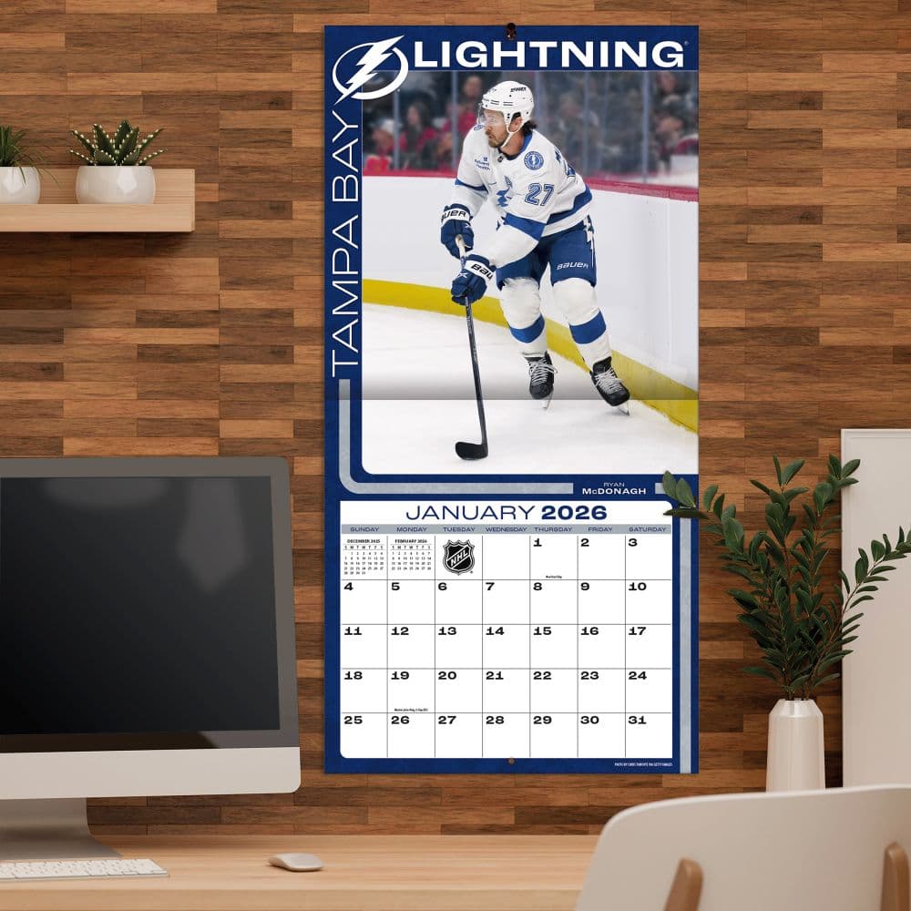 NHL Tampa Bay Lightning 2026 Wall Calendar Fifth Alternate Image