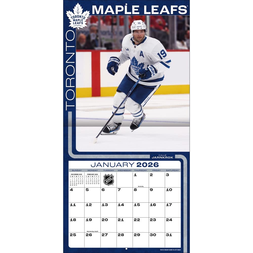 NHL Toronto Maple Leafs 2026 Wall Calendar Third Alternate Image