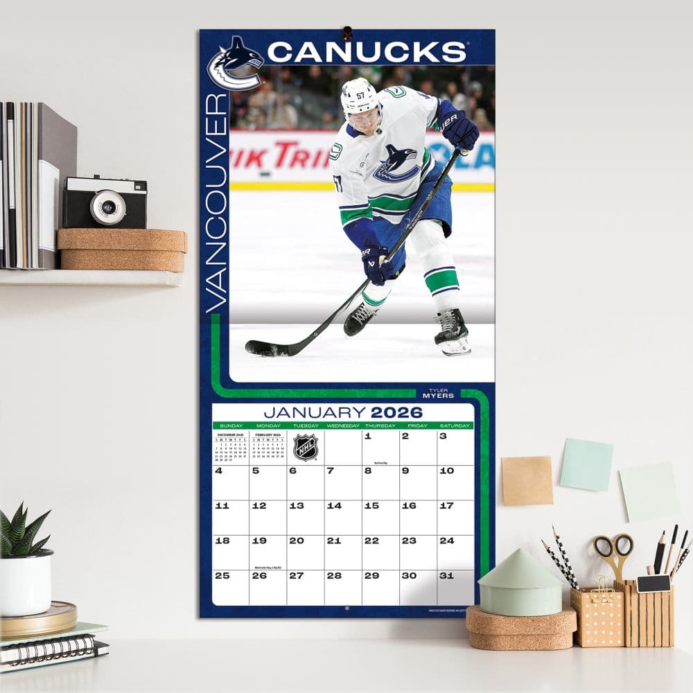 NHL Vancouver Canucks 2026 Wall Calendar Fifth Alternate Image