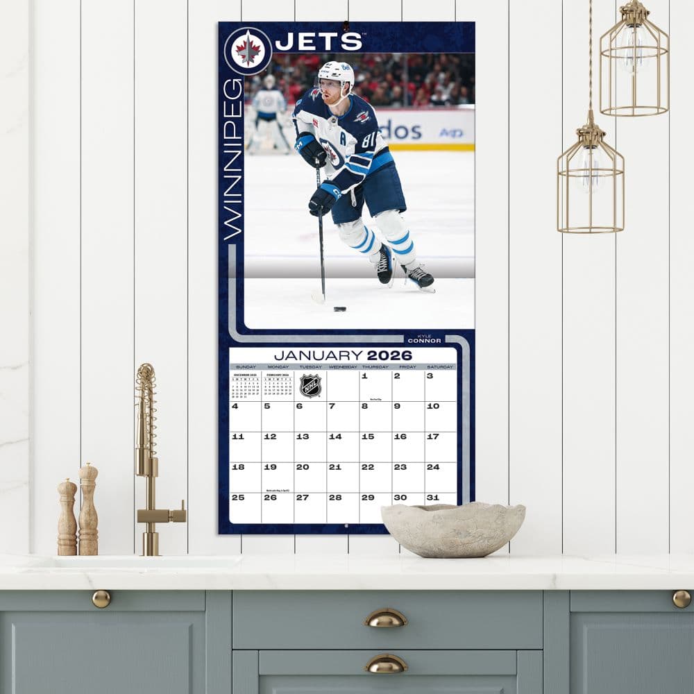 NHL Winnipeg Jets 2026 Wall Calendar Fifth Alternate Image