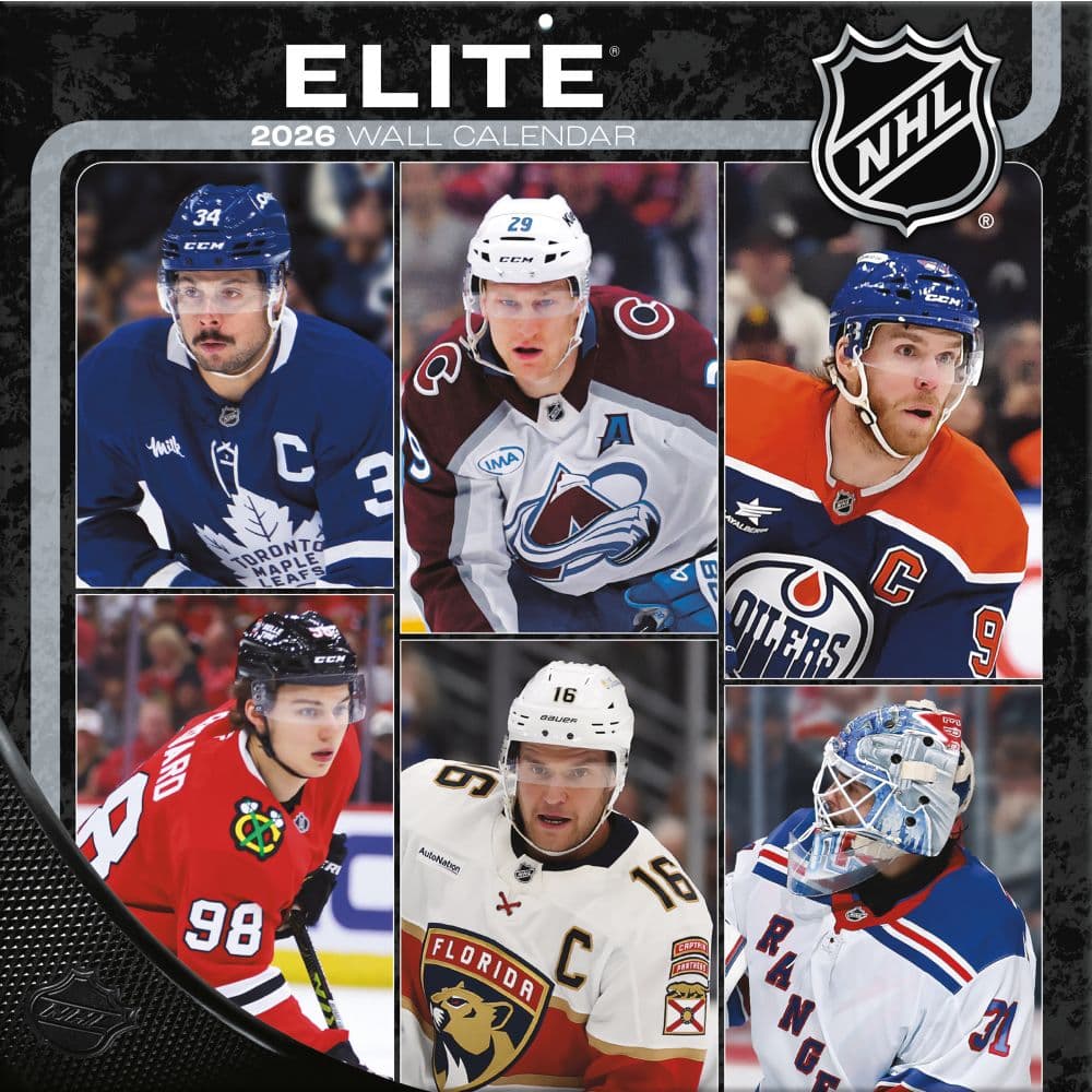 NHL Elite 2026 Wall Calendar Main Product Image