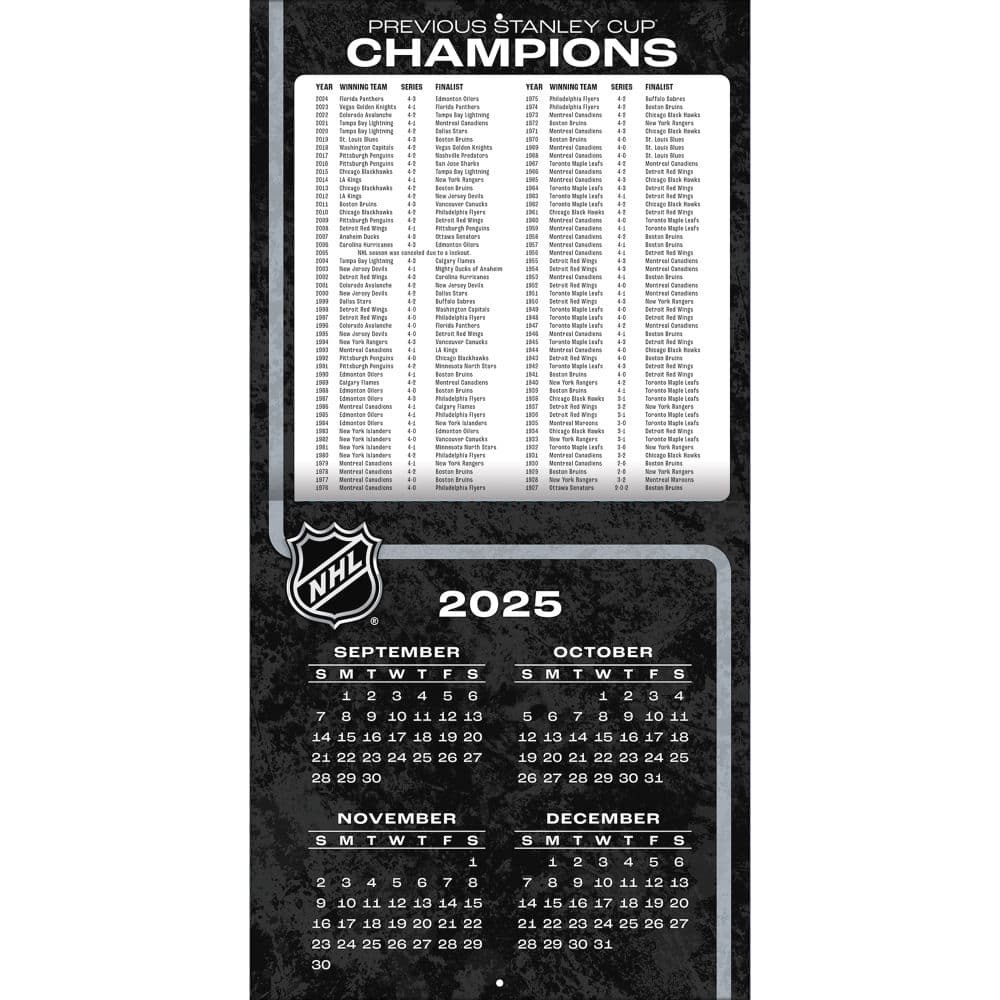 NHL Elite 2026 Wall Calendar Second Alternate Image