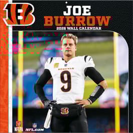image NFL Cincinnati Bengals Joe Burrows 2026 Wall Calendar Main Product Image