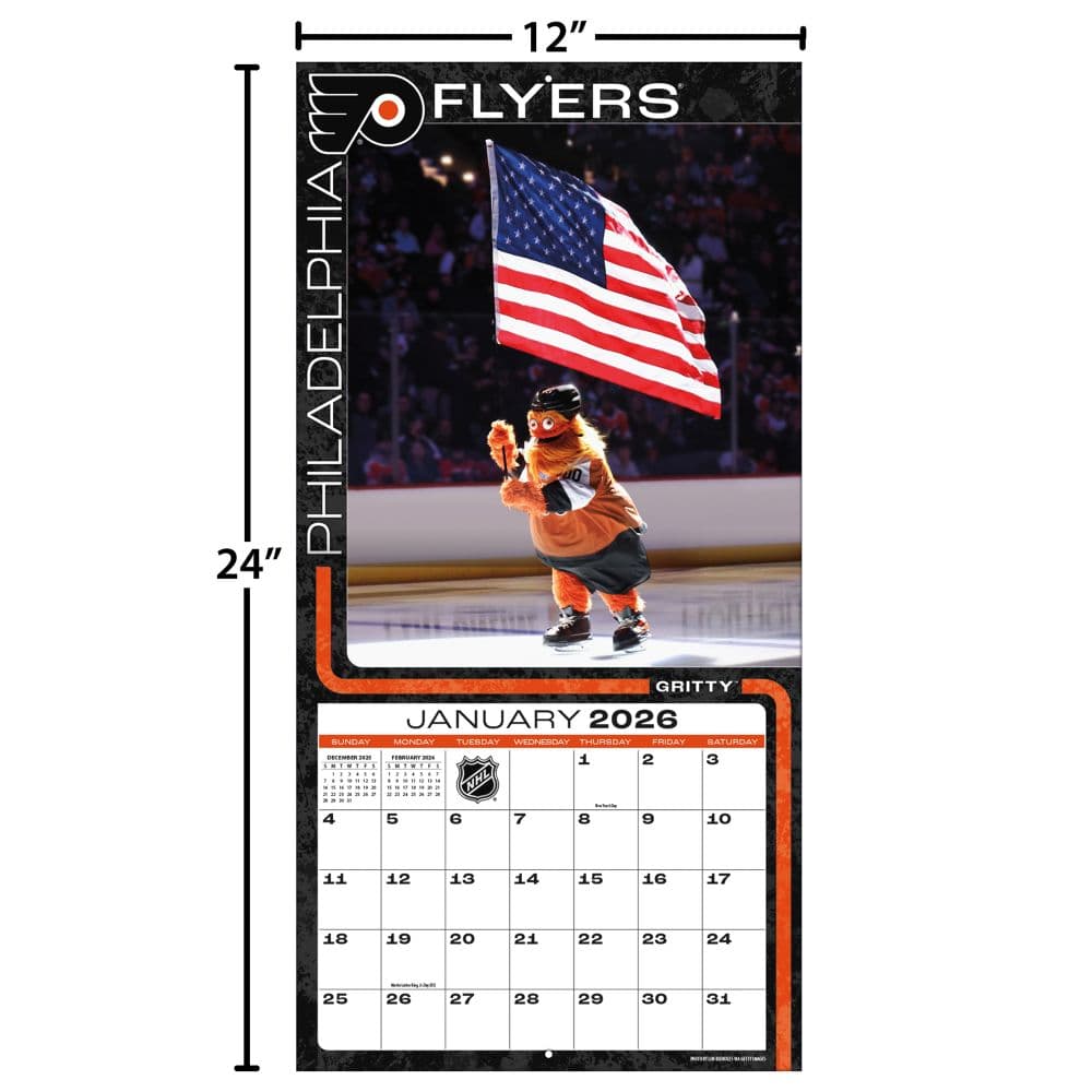 NHL Mascots 2026 Wall Calendar Fifth Alternate Image