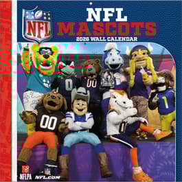 image NFL Mascots 2026 Wall Calendar Main Product Image