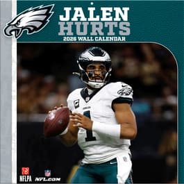 image NFL Jalen Hurts 2026 Wall Calendar Main Product Image